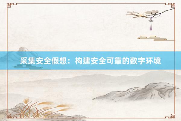 采集安全假想：构建安全可靠的数字环境