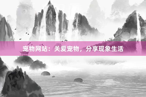 宠物网站：关爱宠物，分享现象生活
